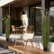 Green Horsetail Grass Plant 2 Pieces PVC Realistic Potted Indoor-Outdoor Decor